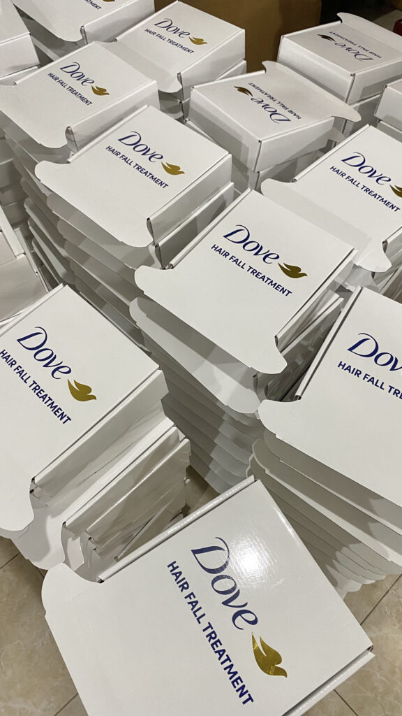 Corrugated Box DOVE Indonesia (Unilever)